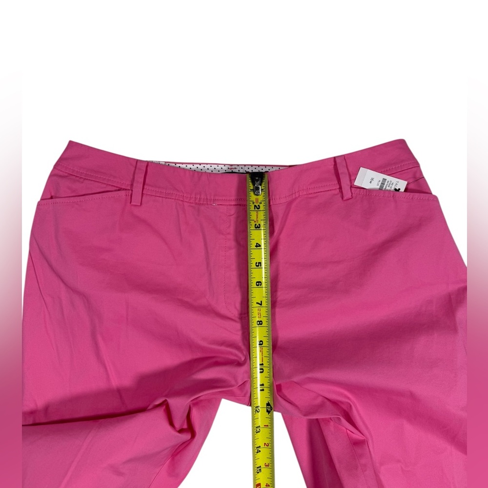 Talbots Perfect Crop Pants 16W Curvy Pink Slim Leg Stretch Cotton Mid Rise NWT - Picture 4 of 9